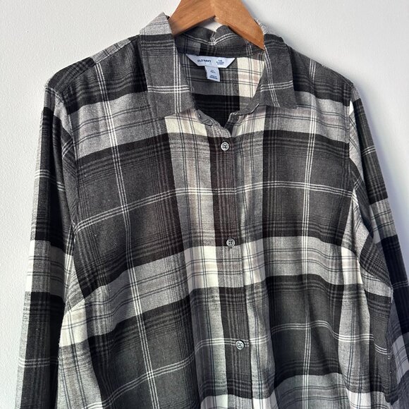 NWOT โ Old Navy Classic Plaid Flannel Shirt XL-Tall - Picture 6 of 11